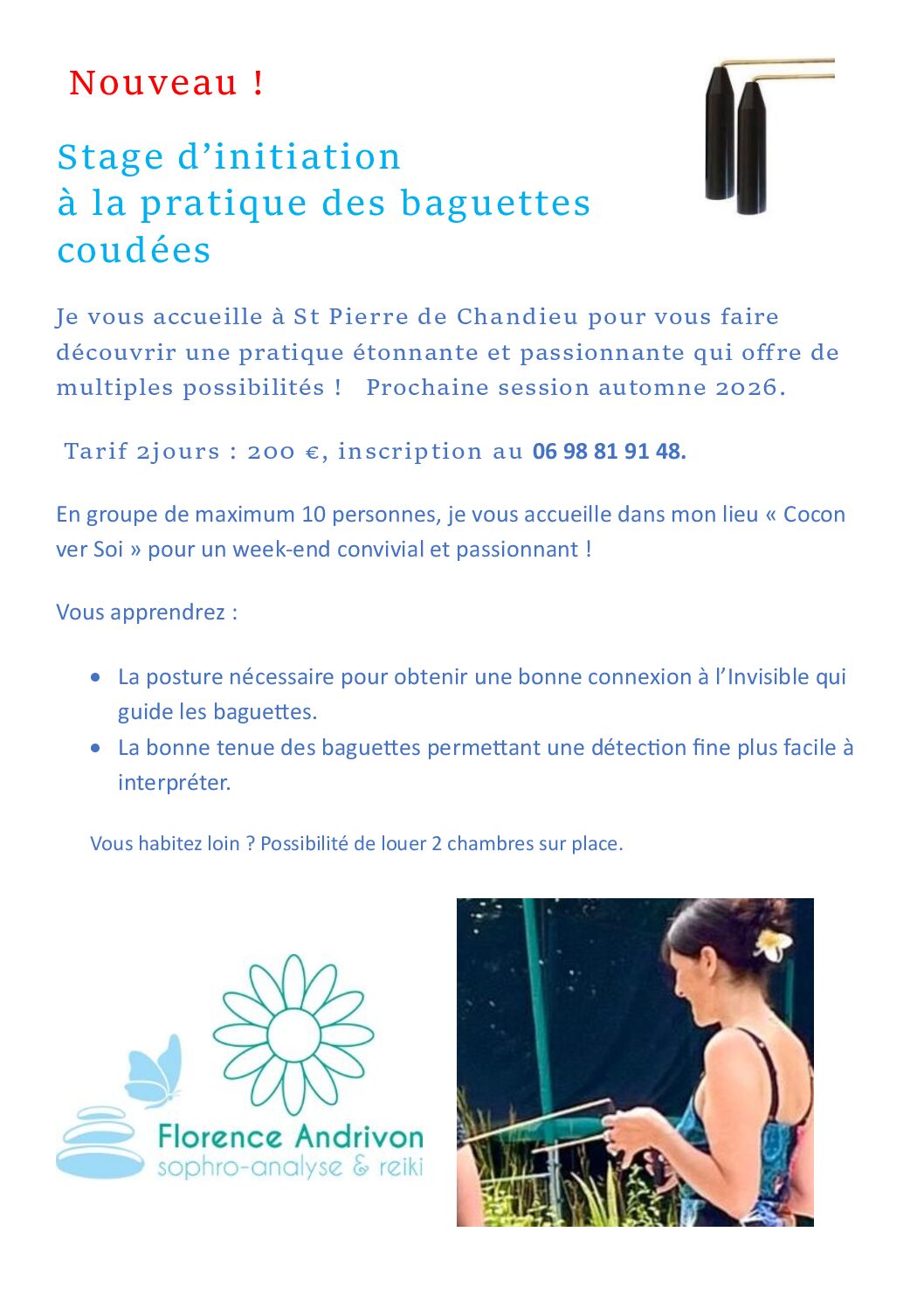 Stage initiatique à la pratique des baguettes cooudées